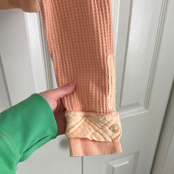 Free People Movement “Too Good” Long Sleeve Layer Top – Peach | Size Small - Picture 3 of 9
